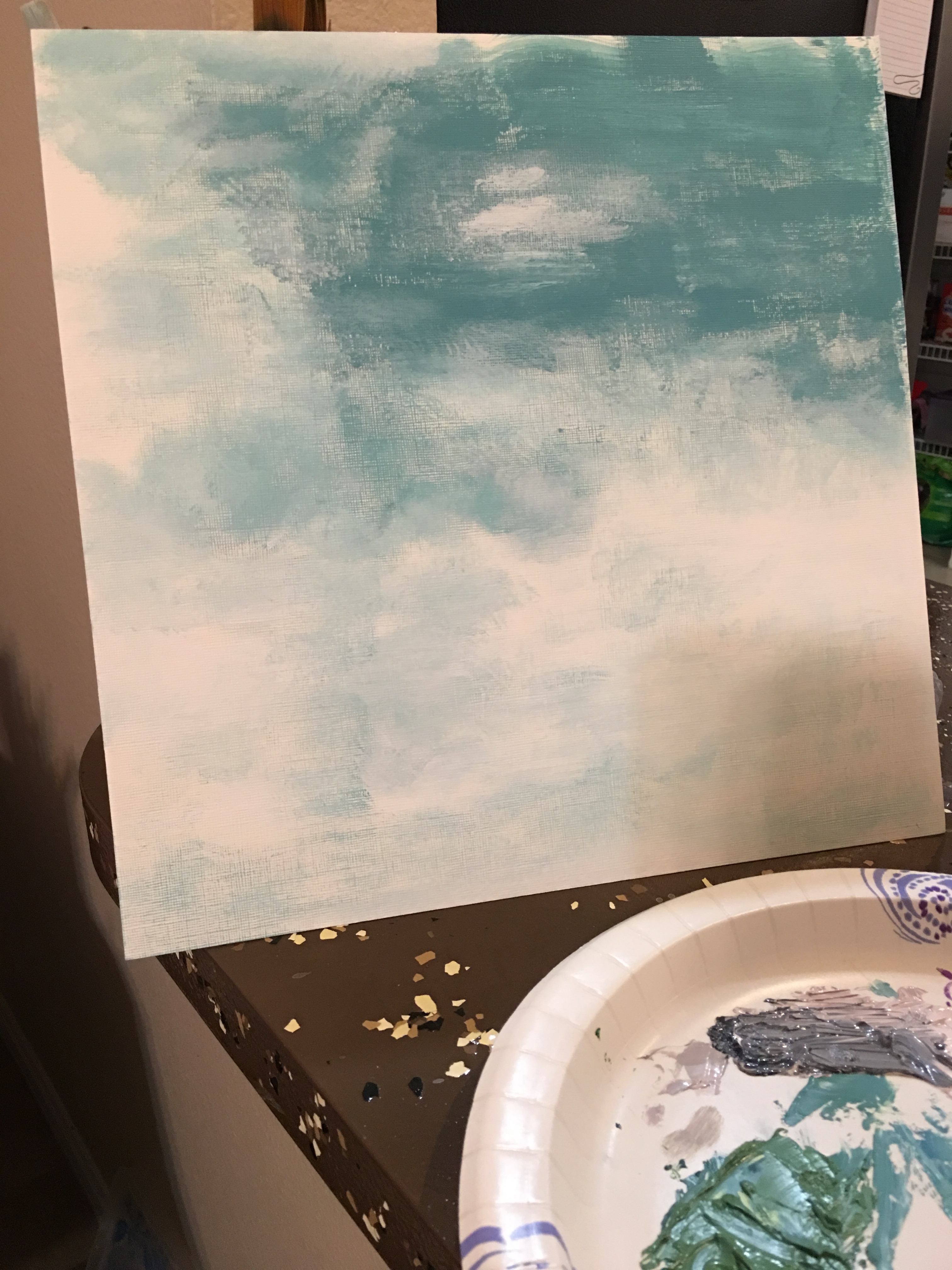 Turquoise acrylic